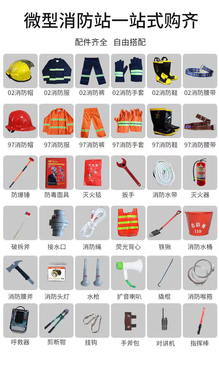 众力小课堂191:微型消防站需要配备哪些消防器材? 大家好,我是众力消